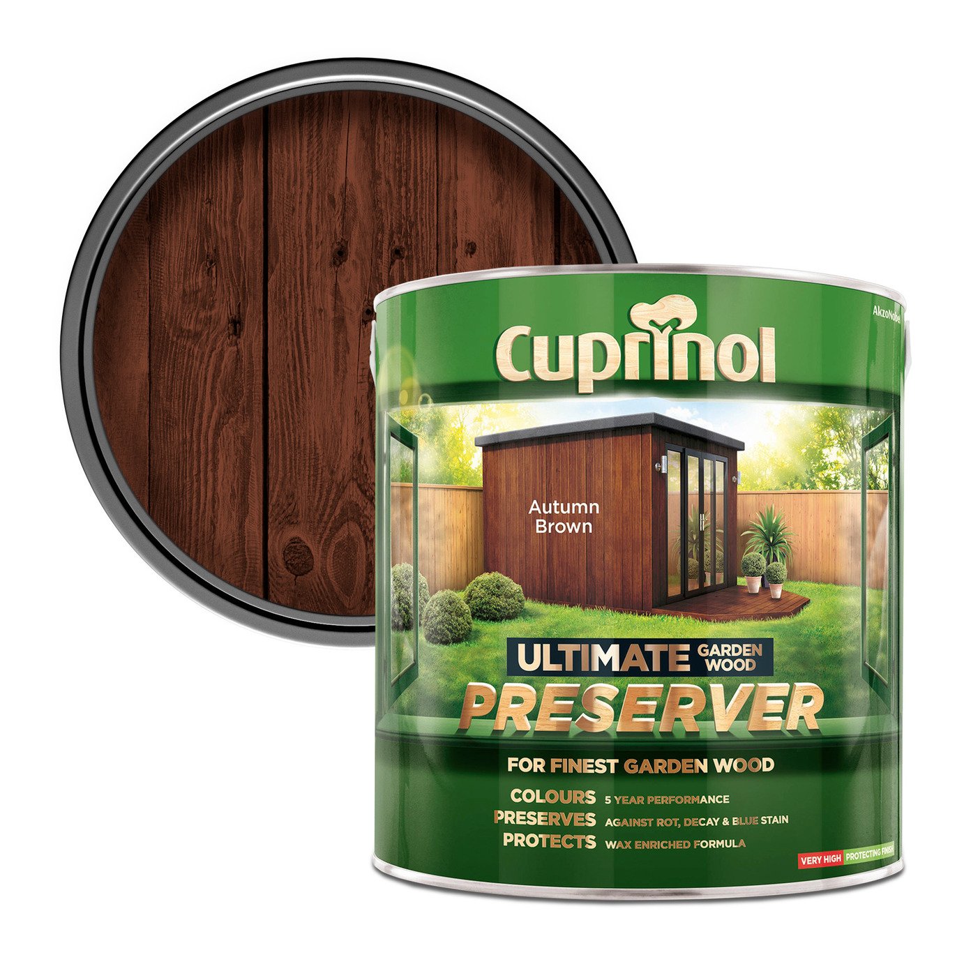 Cuprinol Ultimate Garden Wood Preserver Autumn Brown – 4L