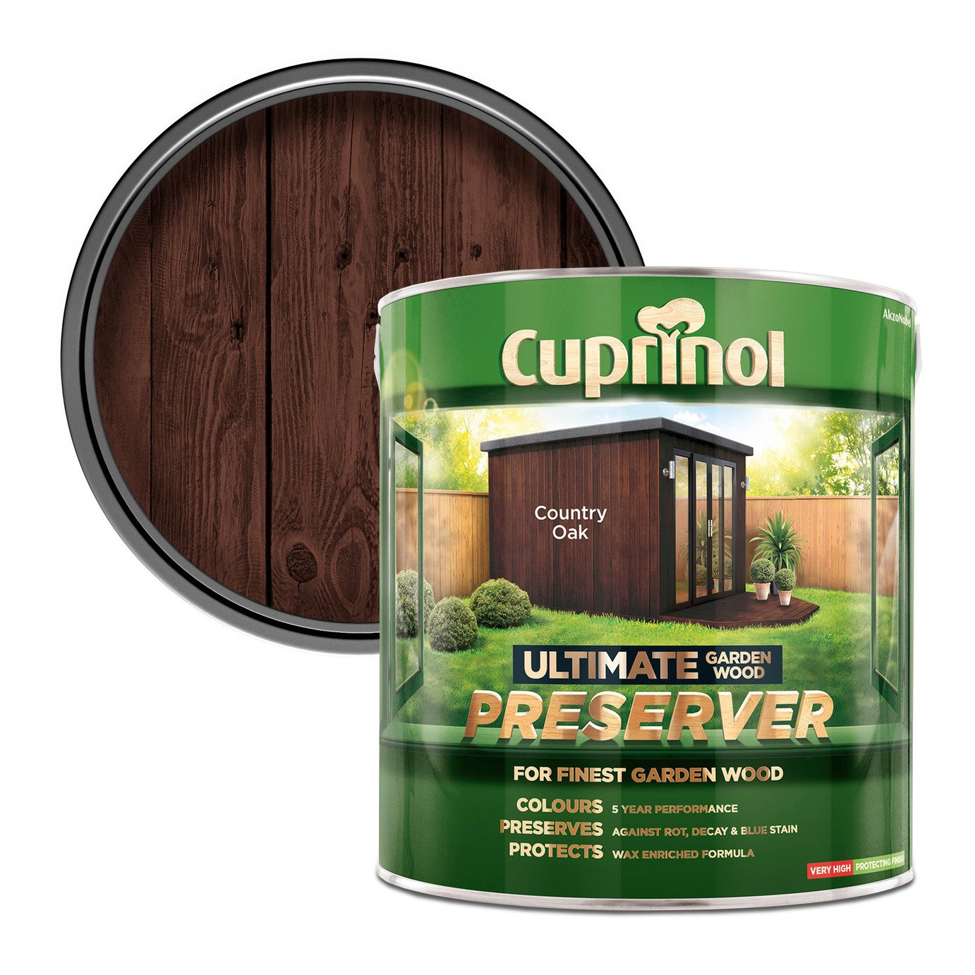 Cuprinol Ultimate Garden Wood Preserver Country Oak - 4L