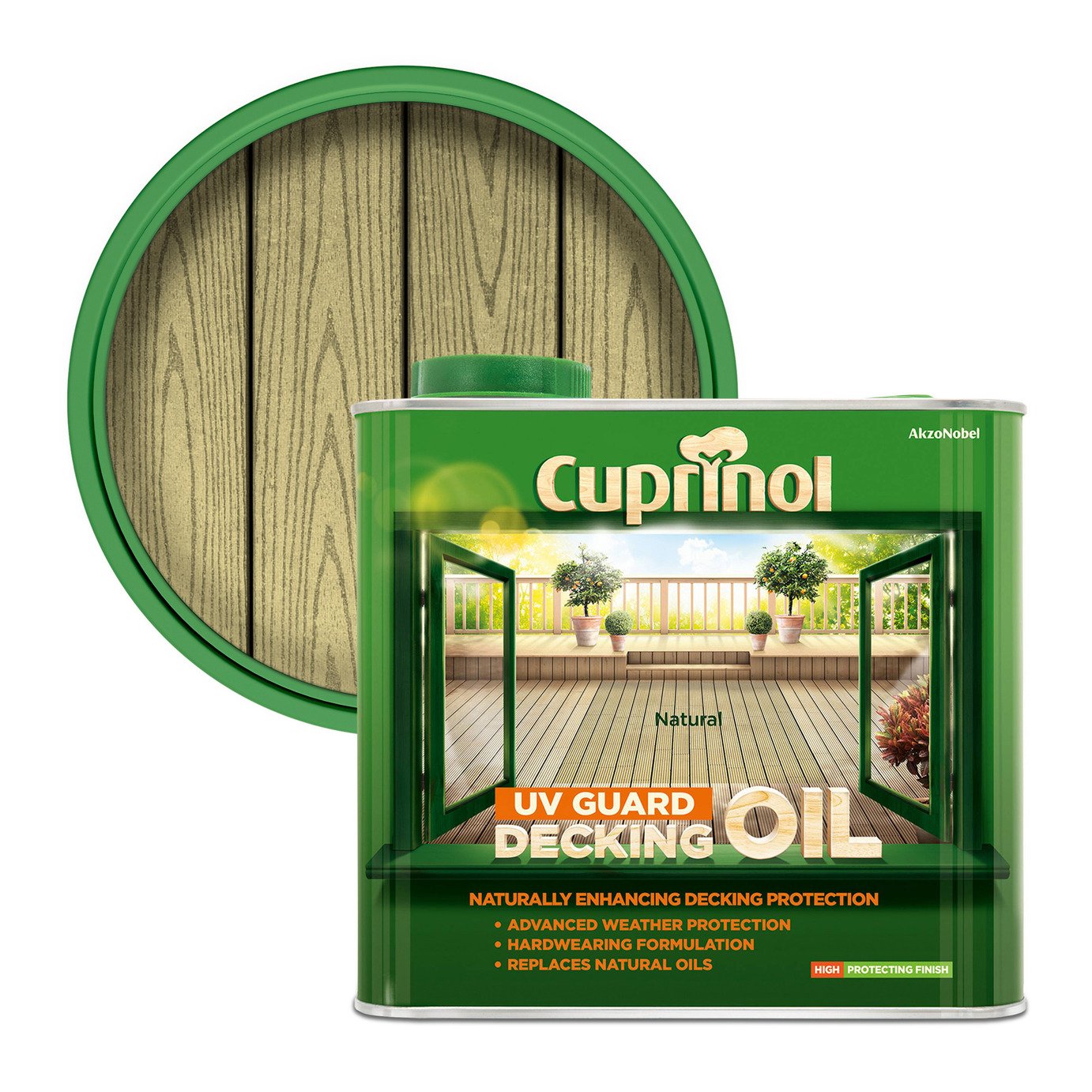Cuprinol UV Guard Decking Oil Natural – 5L
