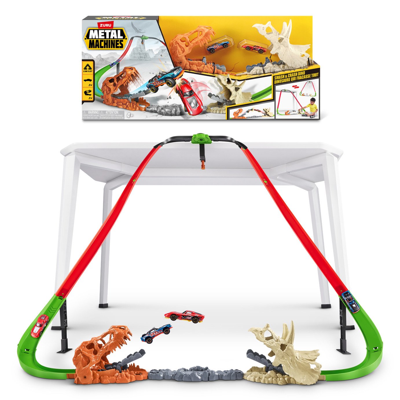 Zuru Metal Machines Smash & Crash Dino Playset