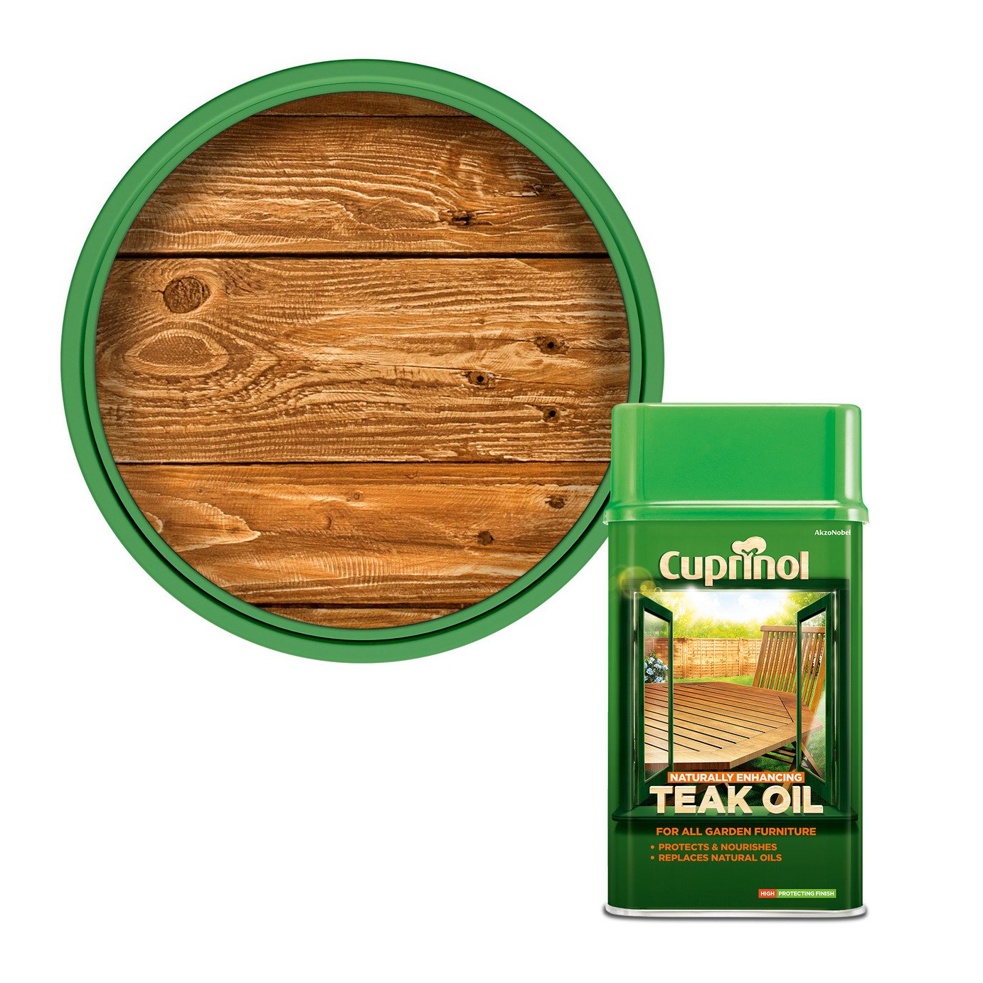 Cuprinol Naturally Enhancing Teak Oil 1L - Clear