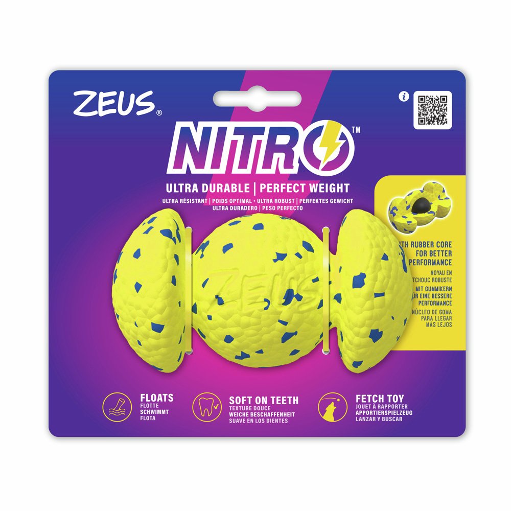 Zeus Nitro Weighted Grip Ball Pet Dog Toy