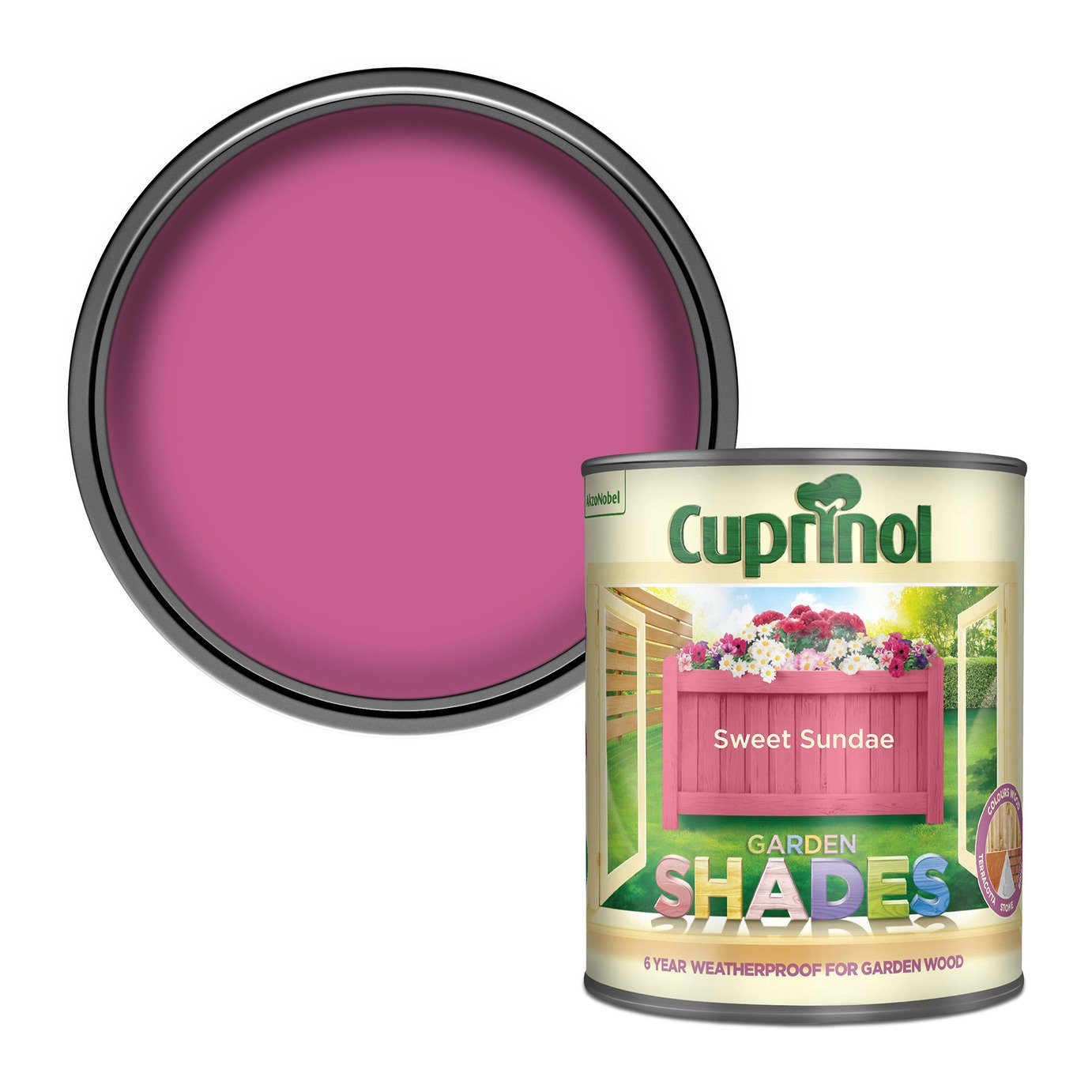 Cuprinol Garden Shades Matt Paint 1L - Sweet Sundae