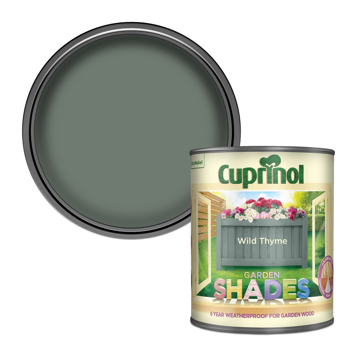 Cuprinol Garden Shades Matt Paint 1L - Wild Thyme