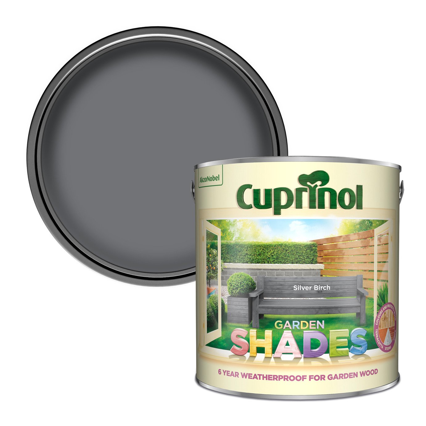 Cuprinol Garden Shades Garden Paint - Silver Birch - 2.5L