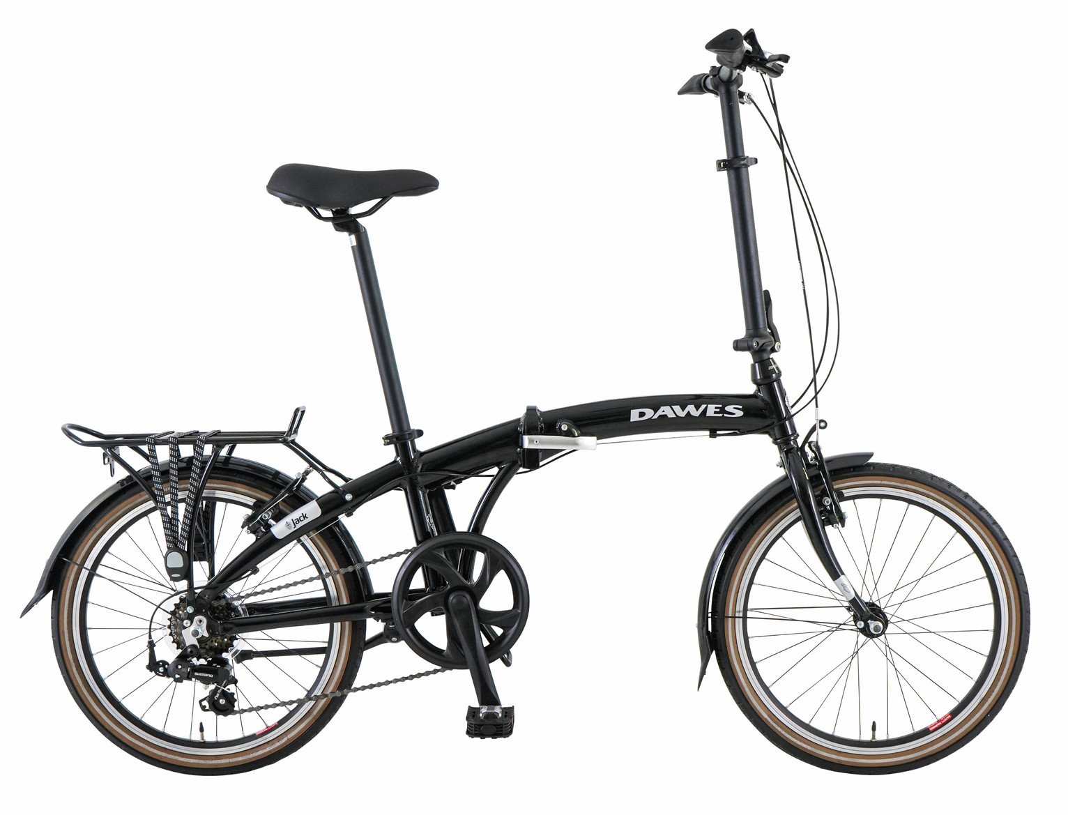Dawes Jack Black 20 Inch Wheel Size Adult Folding Bike