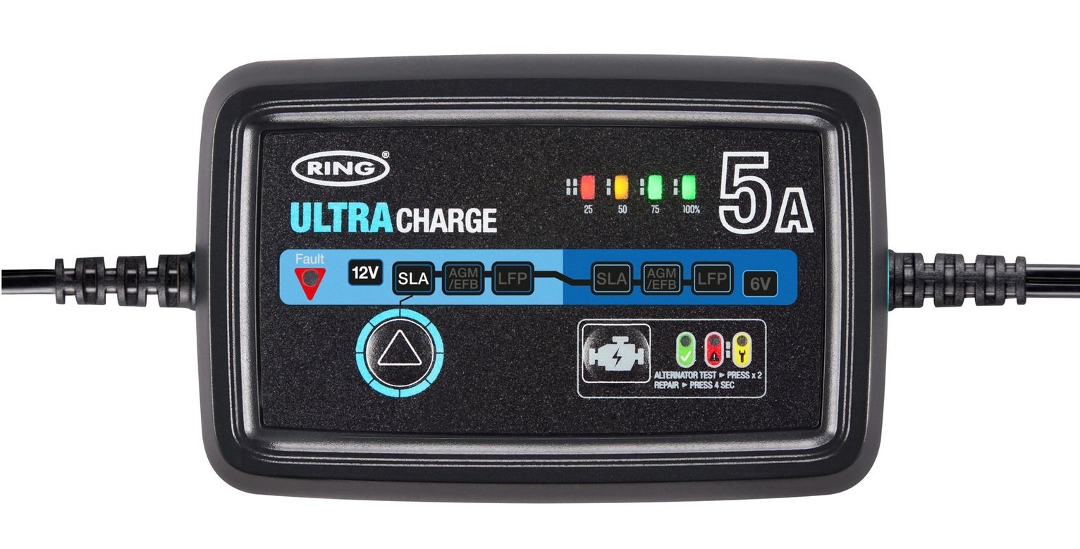 Ring Automotive Ultracharge 5A Smart Vehicle Battery Charger