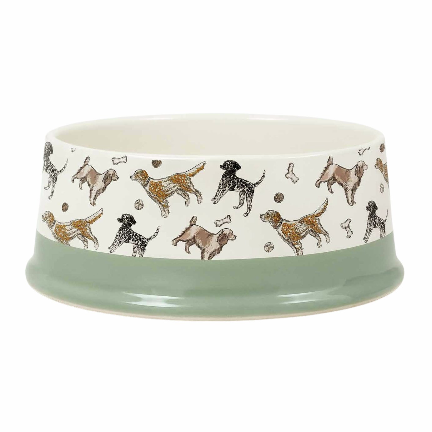 Banbury & Co All Over Print Ceramic Bowl-Cream