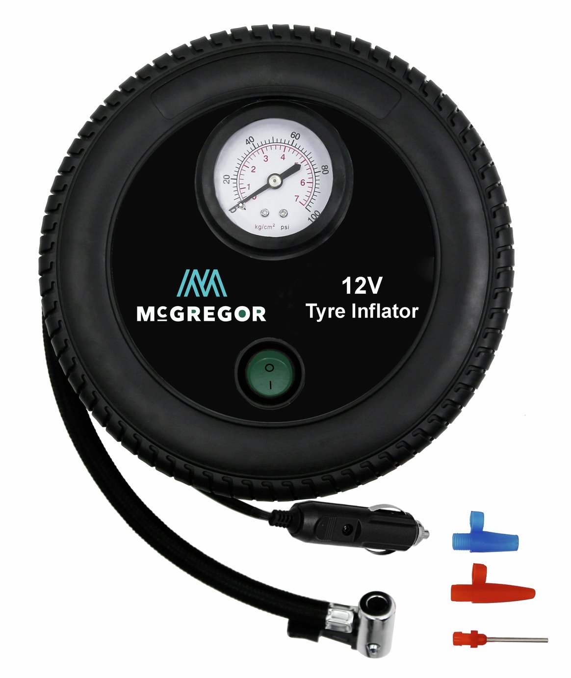 McGregor Analogue Tyre Inflator - 12V