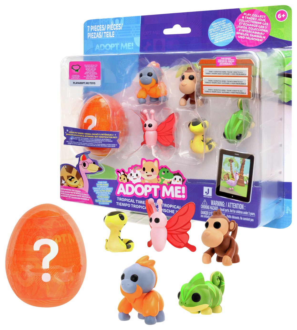 Adopt Me! Tropical Time Plush-Pack of 6