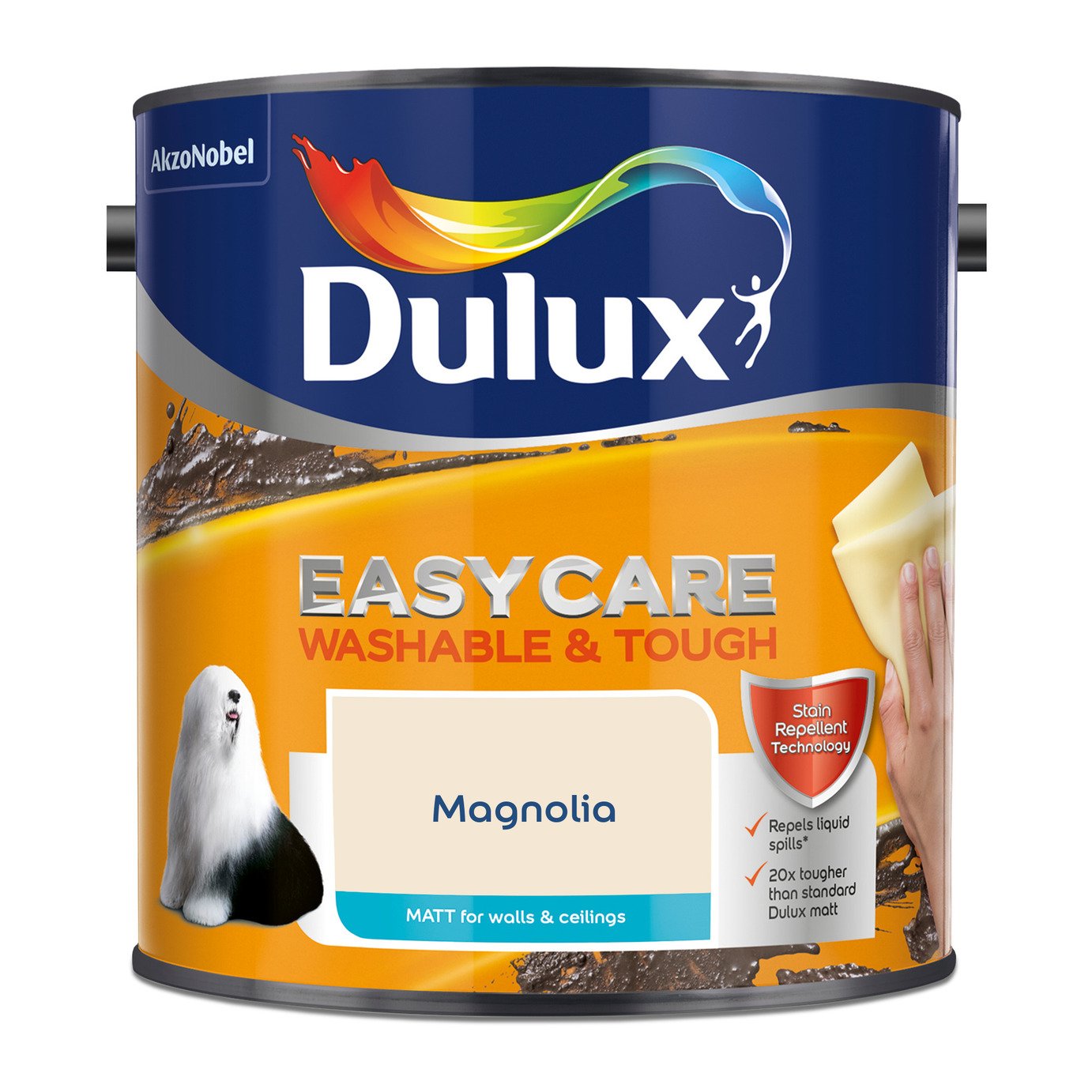 Dulux Easycare Washable & Tough Matt Paint Magnolia - 2.5L