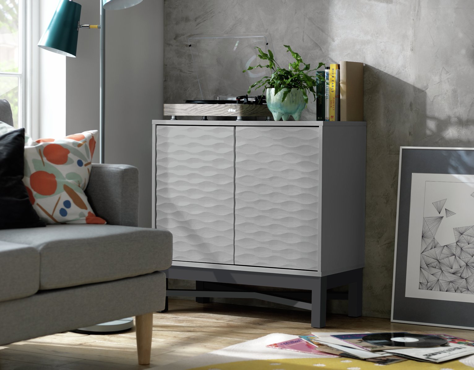 Habitat Zander Textured Small Sideboard