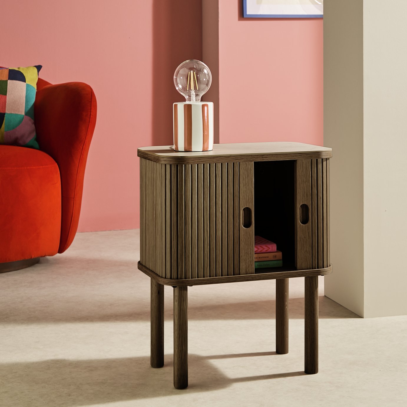 Habitat Lex Side Table - Smoked Natural