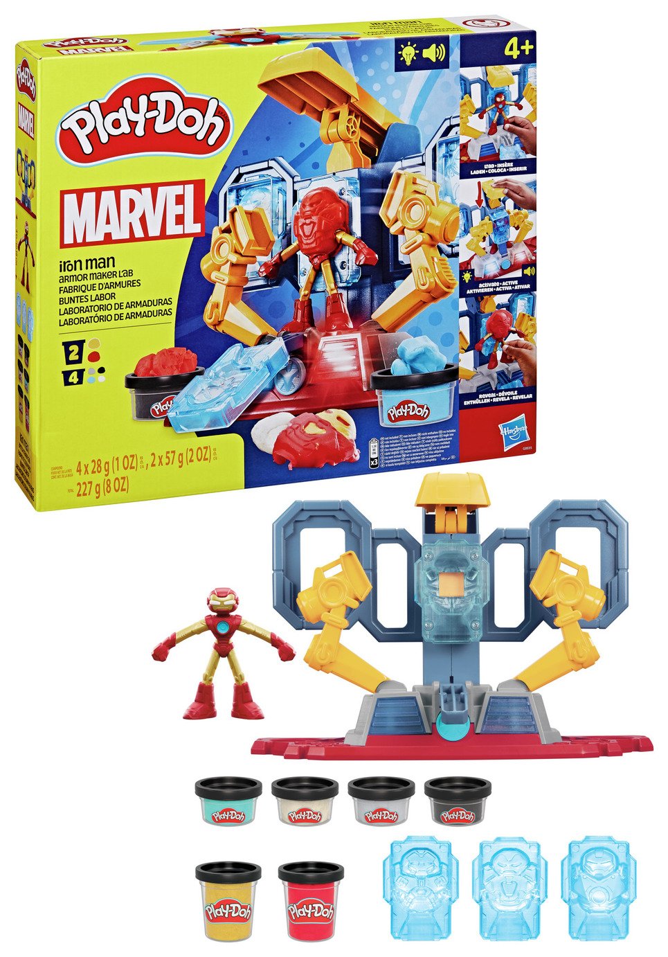 Play-Doh Marvel Iron Man Maker Lab with 6 Tubs