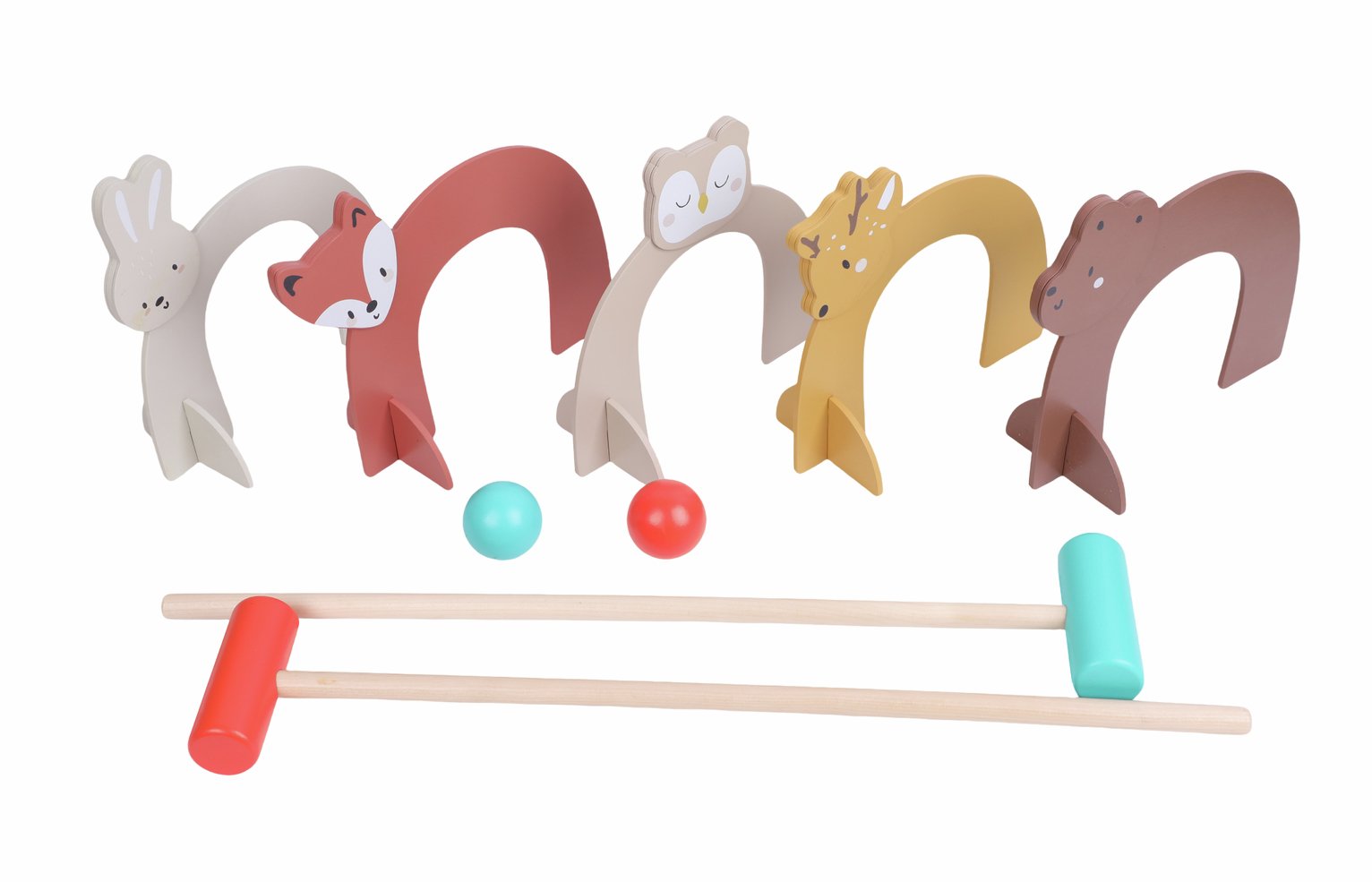 Chad Valley Wooden Kids Croquet Set