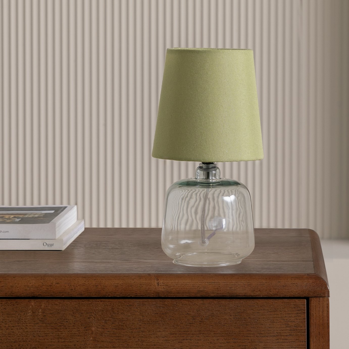 Argos Home Cabras Glass Table Lamp