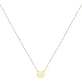 9ct Gold Personalised Mini Disc Pendant Necklace 