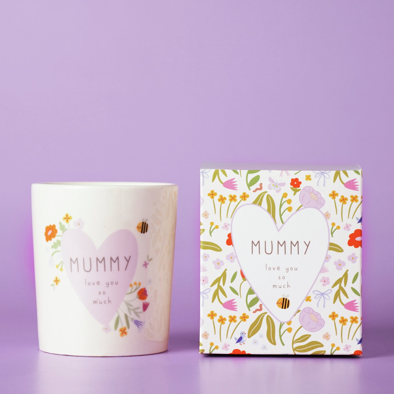 Widdop Love Life Ceramic Message Candle 190G - Mummy