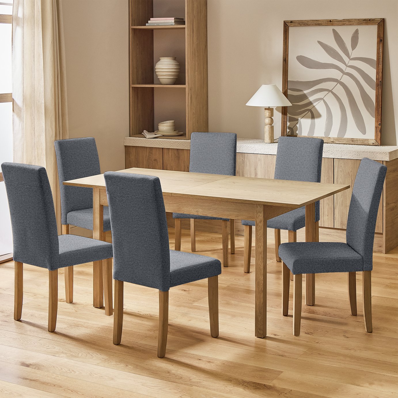 Argos Home Extendable Dining Table & 6 Midback Chairs