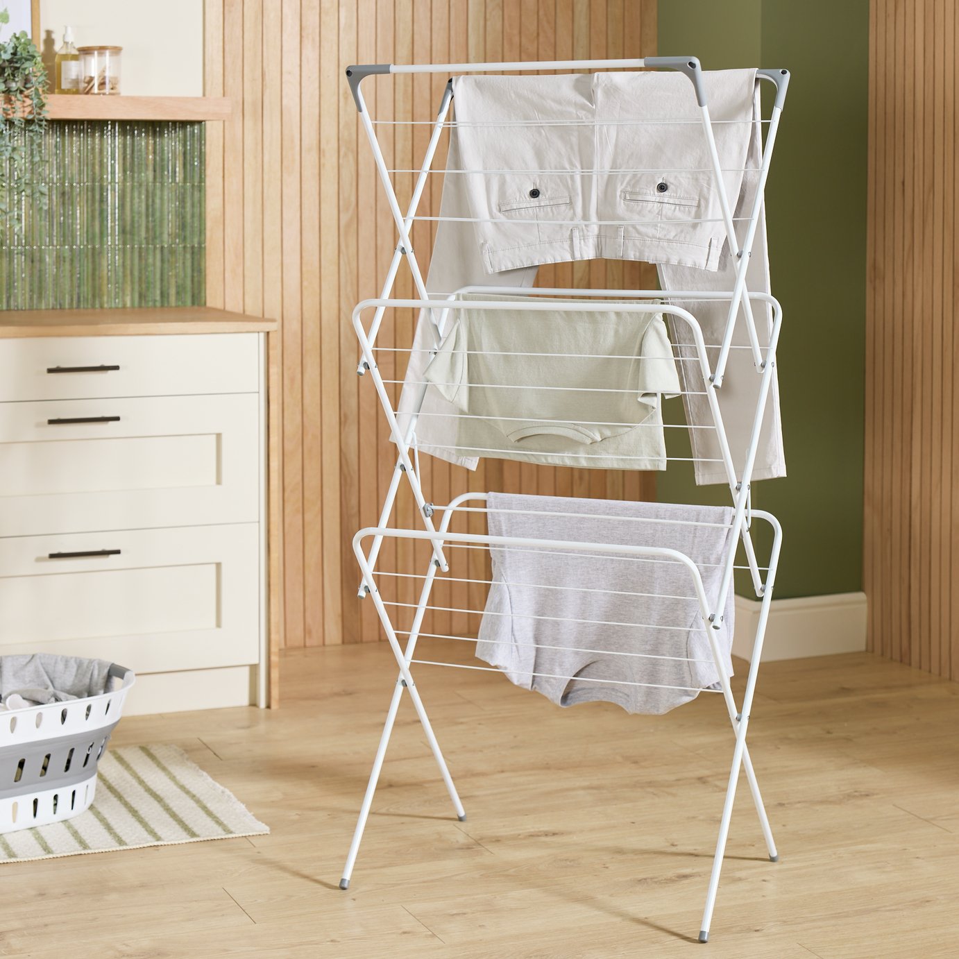 Argos Home 14m 3 Tier Indoor Airer - White