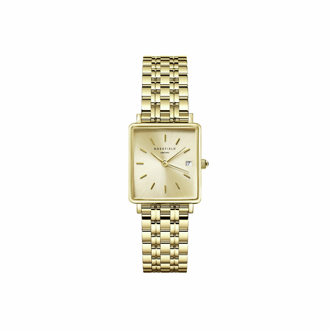 Rosefield Boxy XS Ladies Gold Colour Bracelet Watch