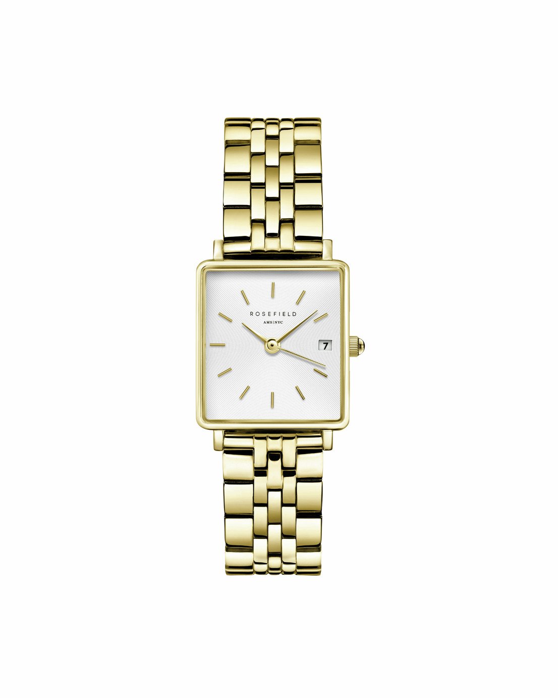 Rosefield Boxy XS Ladies Gold Colour Bracelet Watch