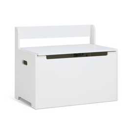 Habitat Joni Toy Box with Back Rest - White