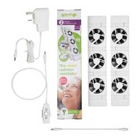 SpeedComfort Radiator Fan Duo Set - White