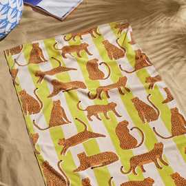 Habitat x Scion Lionel Stripe Beach Towel - Orange