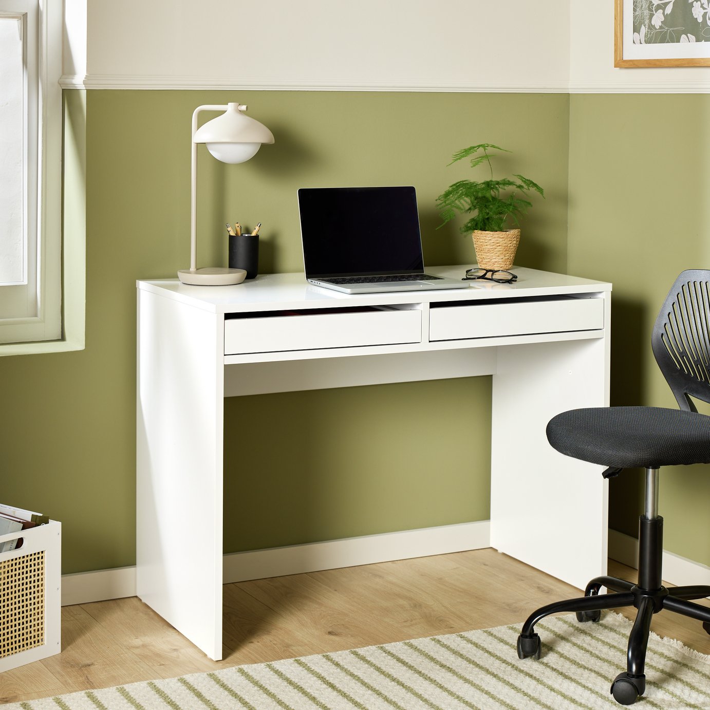 Argos Home Pepper 2 Drawers Office Desk
