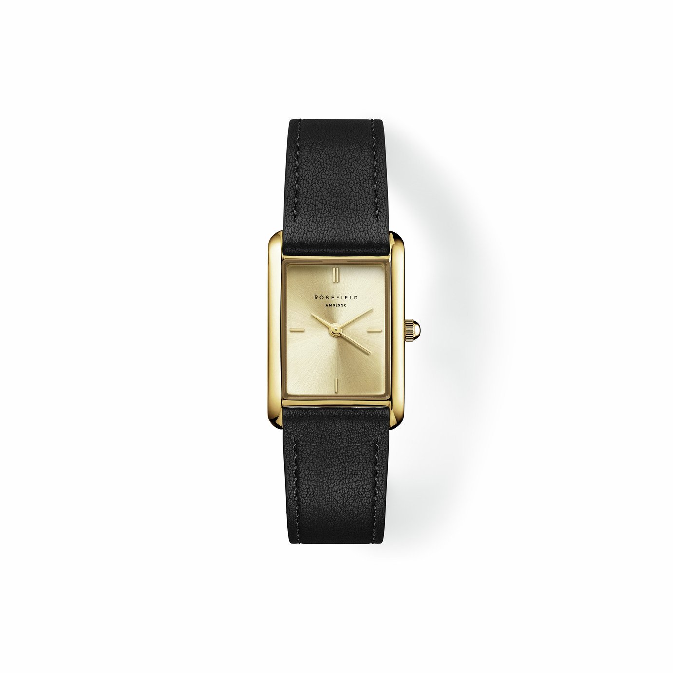 Rosefield Heirloom Modern Black Leather Strap Ladies Watch