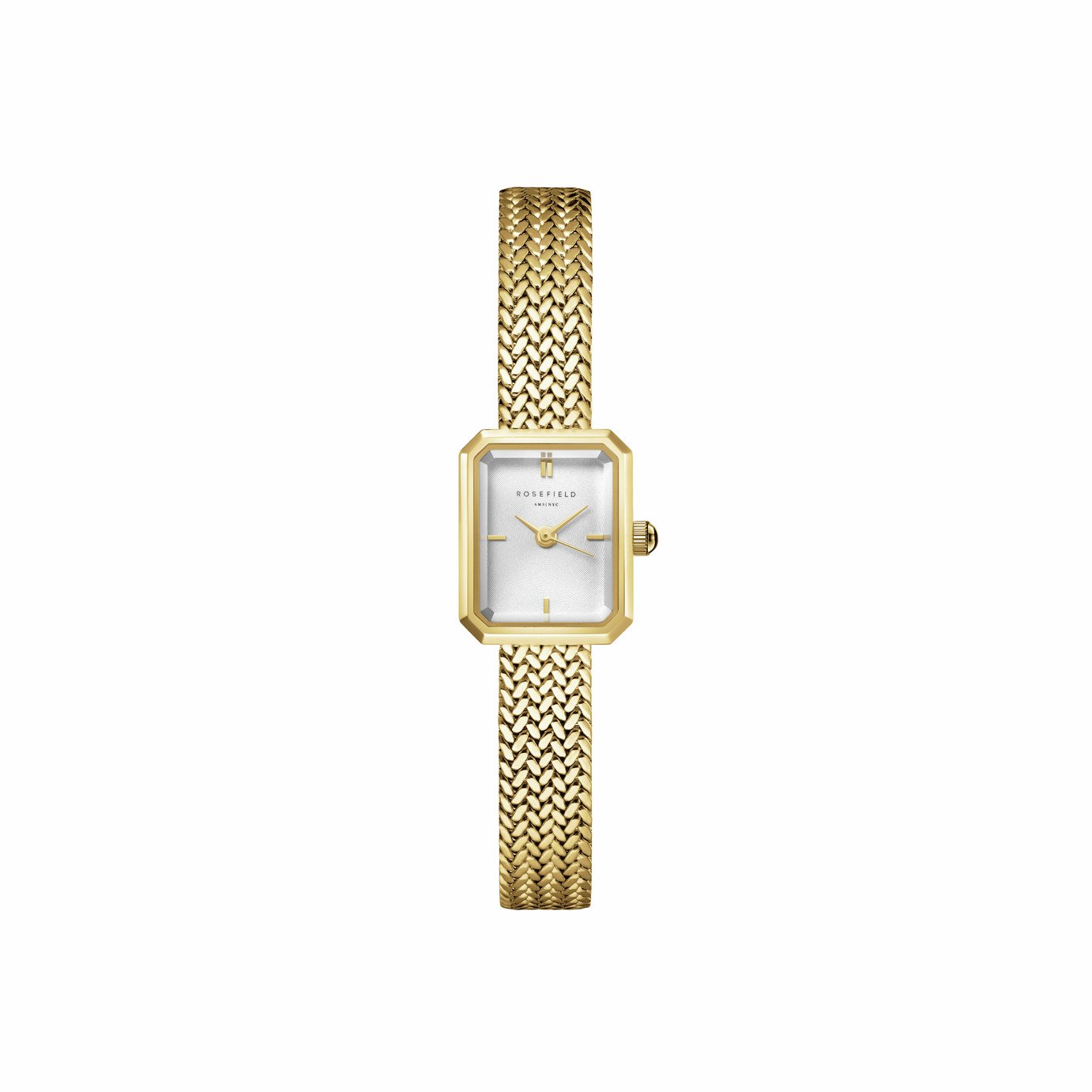 Rosefield Mini Octagon Gold Strap Ladies Bracelet Watch
