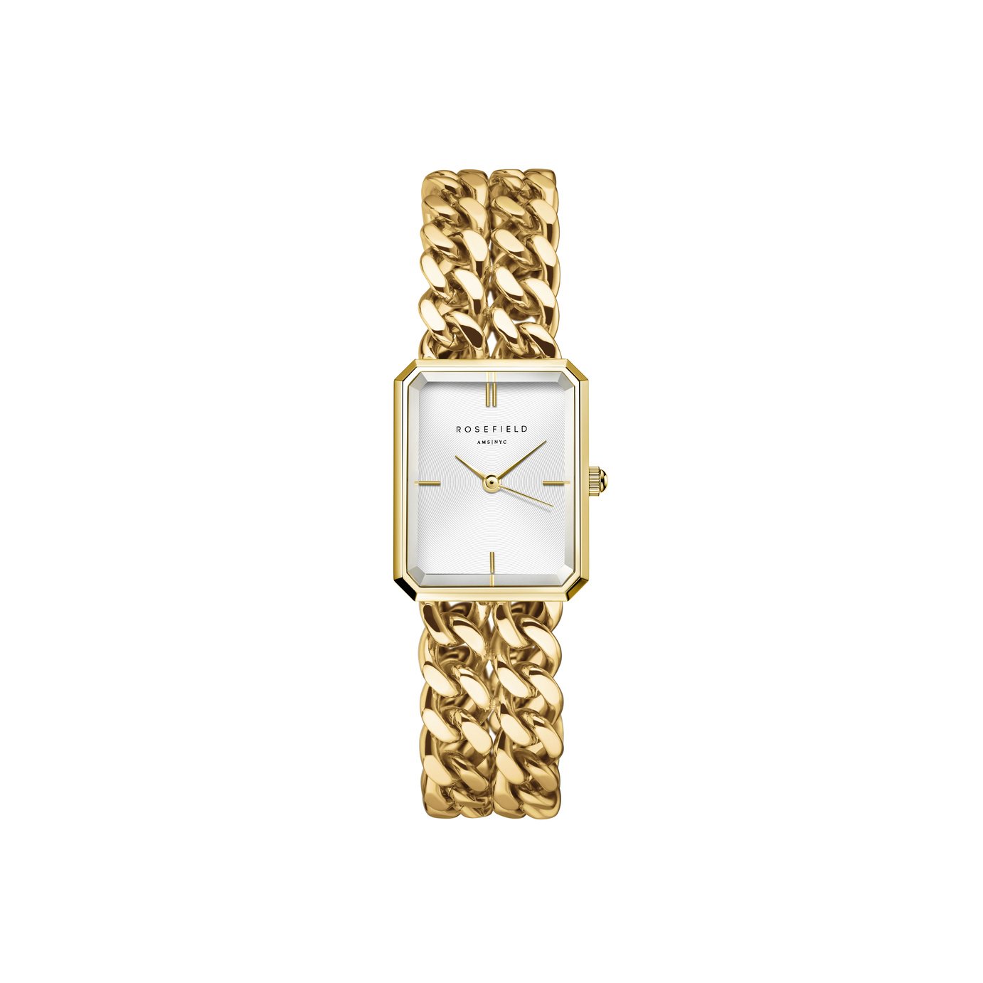 Rosefield Studio Octagon XS Ladies Steel Gold Bracelet Watch