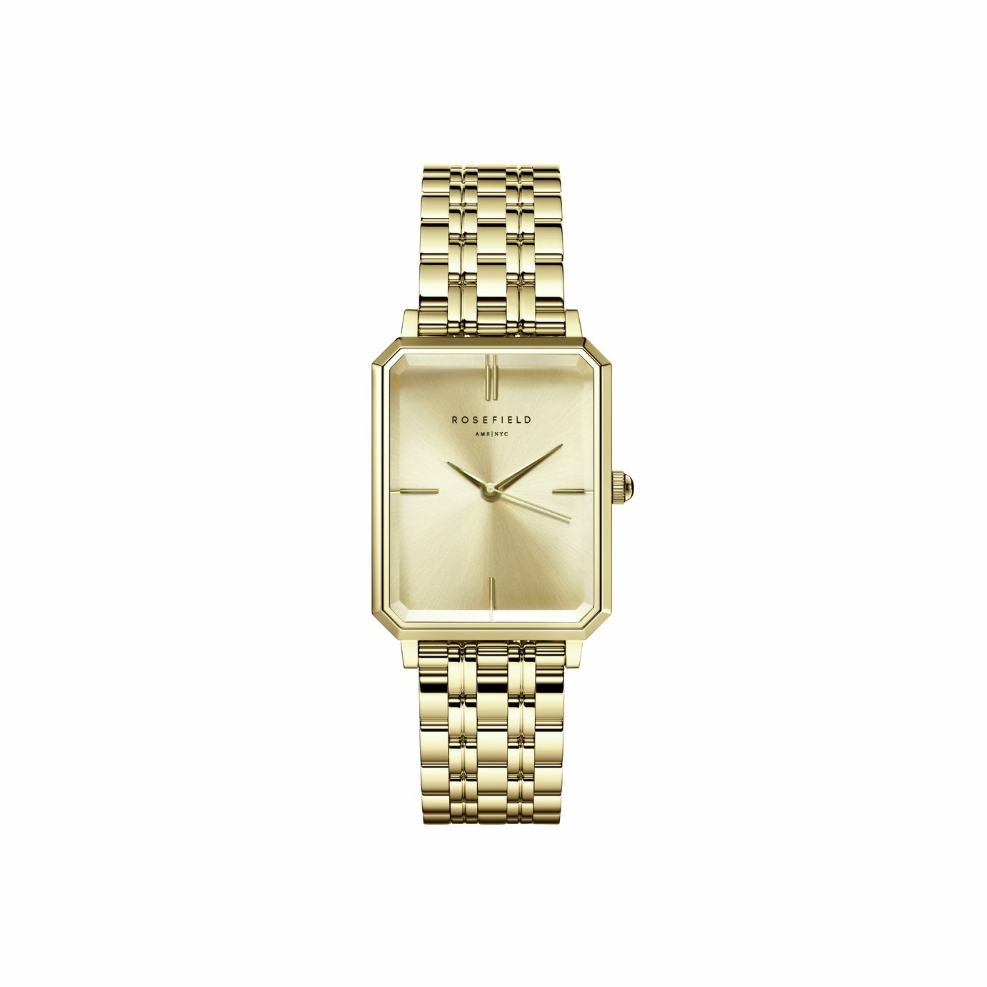 Rosefield Octagon Ladies Gold Steel Bracelet Watch