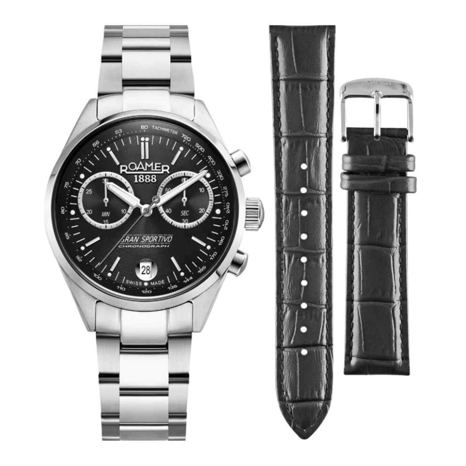 Roamer Gran Sportivo Steel Mens Watch Set 