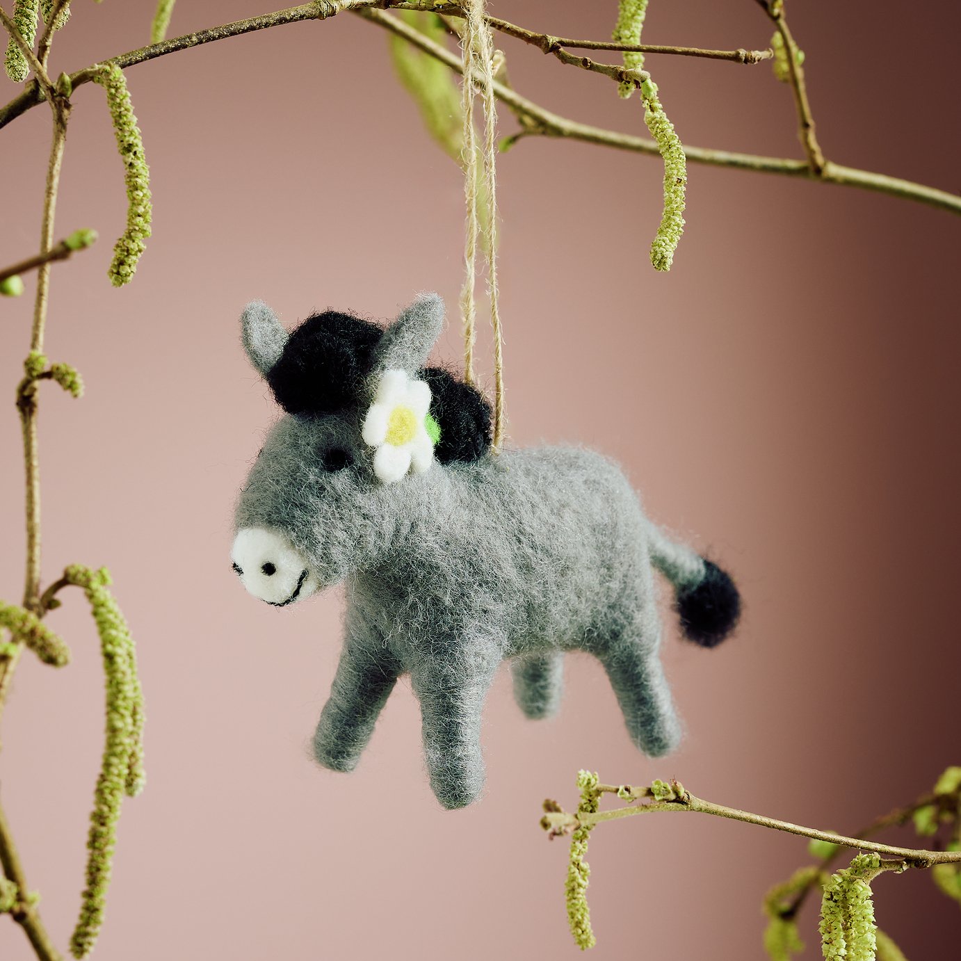 Argos Home Handcrafted Felt Donkey Ornament