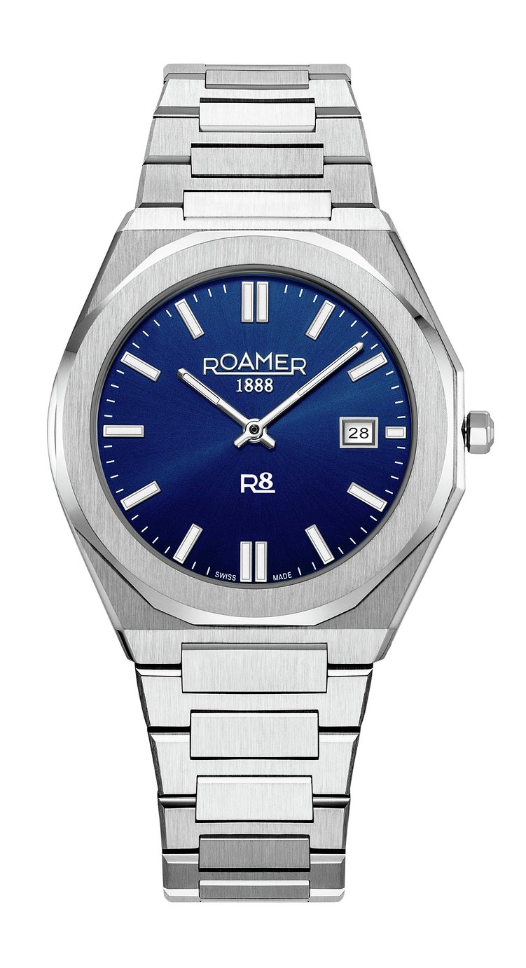 Roamer R8 Mens Blue Dial Steel Bracelet Watch