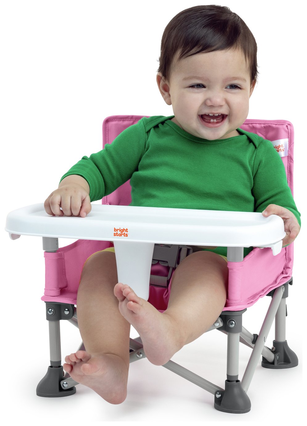 Bright Starts Pop N Sit Portable Feeding Booster Seat - Pink