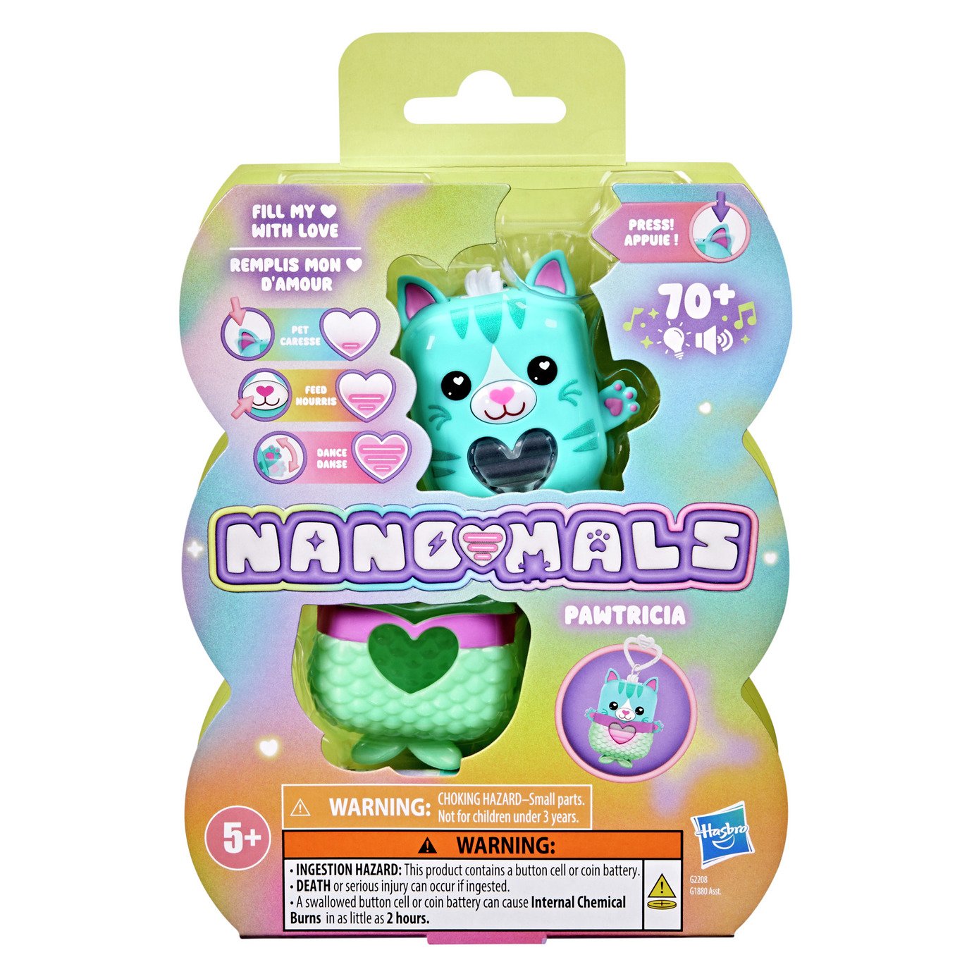 Nanomals Pawtricia The Blue Kitty Interactive Pet Playset 
