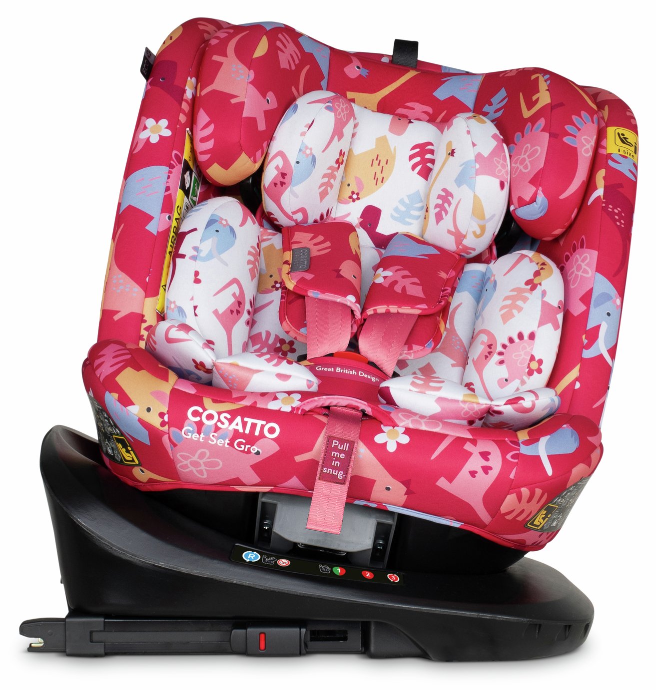 Cosatto Get Set Grow I-Size 360 Car Seat- Dino Delite