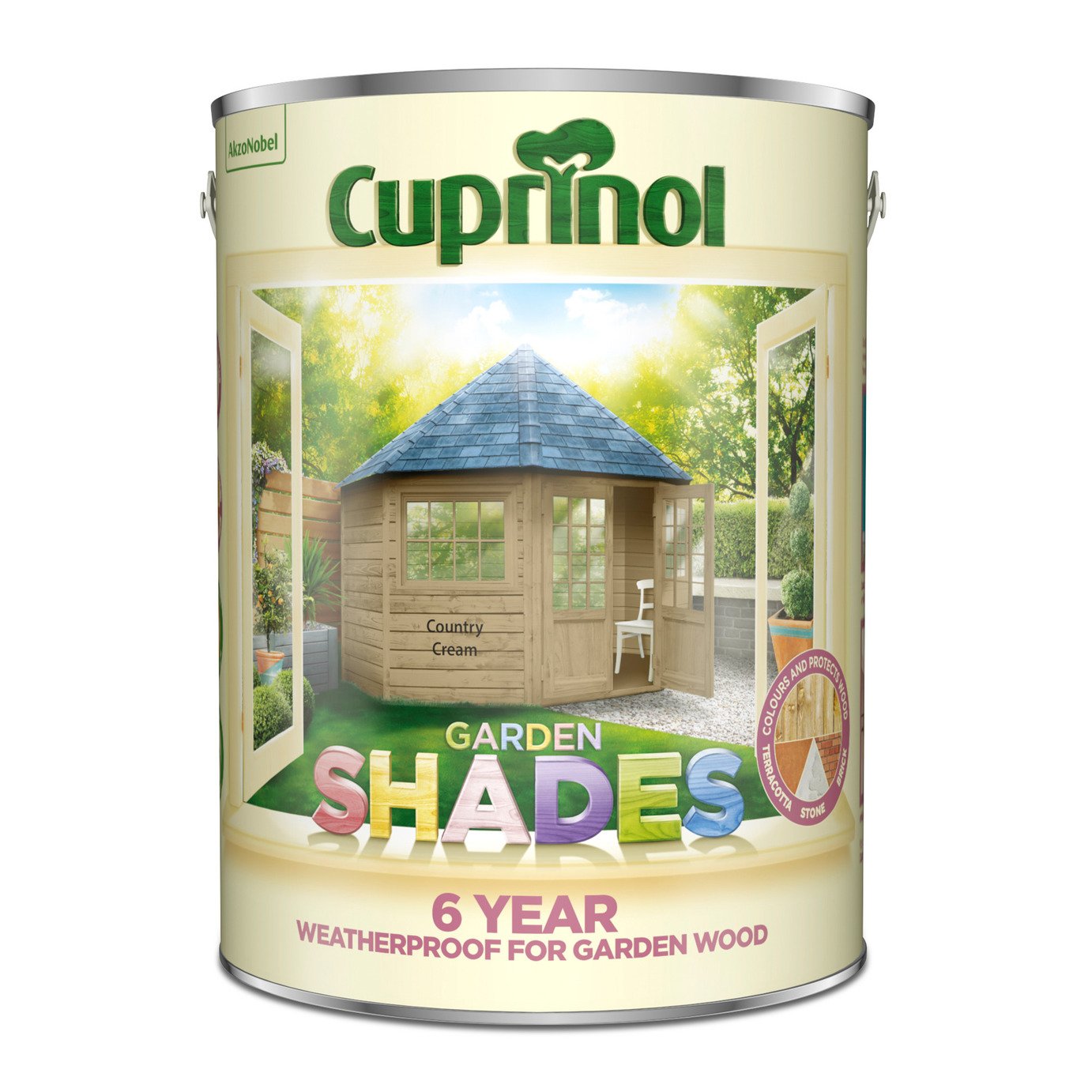 Cuprinol Garden Shades Matt Paint Country Cream - 5L