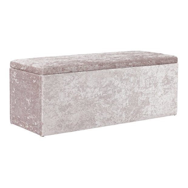 Crushed velvet storage deals box