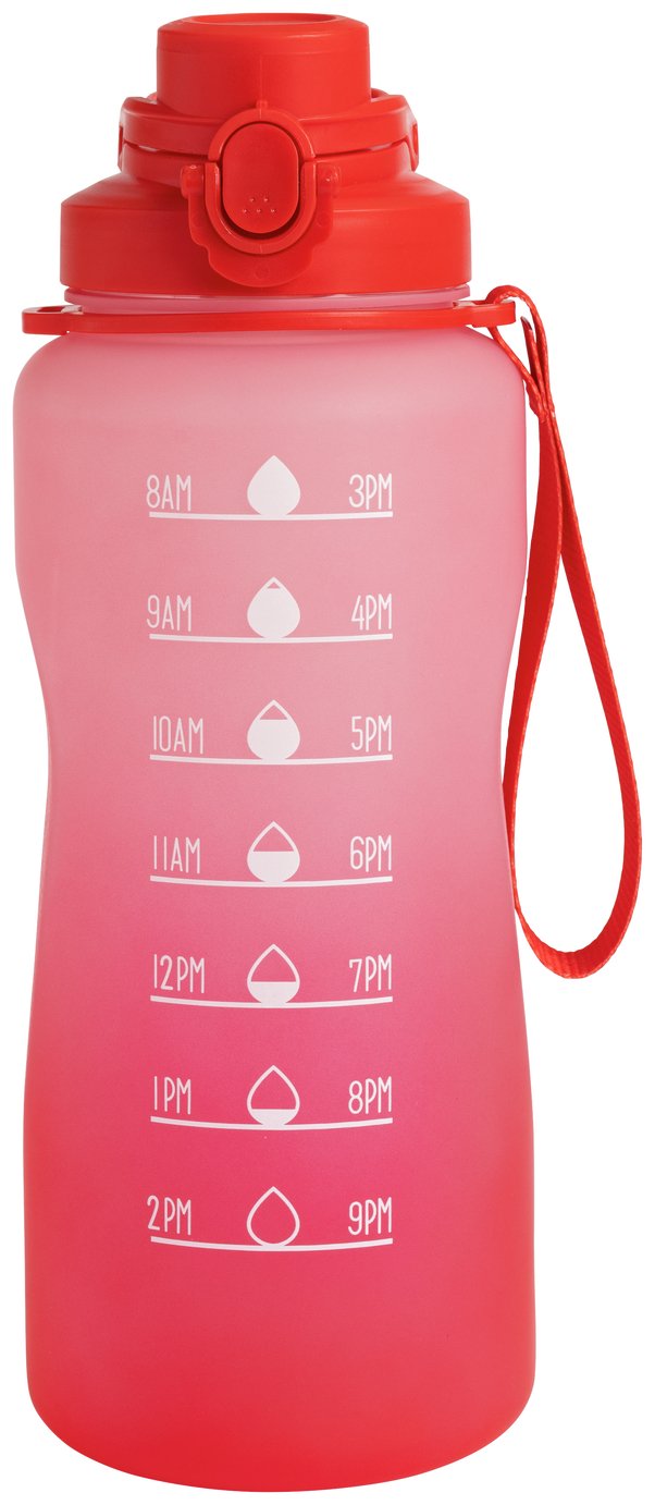 Home Pink Ombre Water Tracker Bottle - 2.2 litre