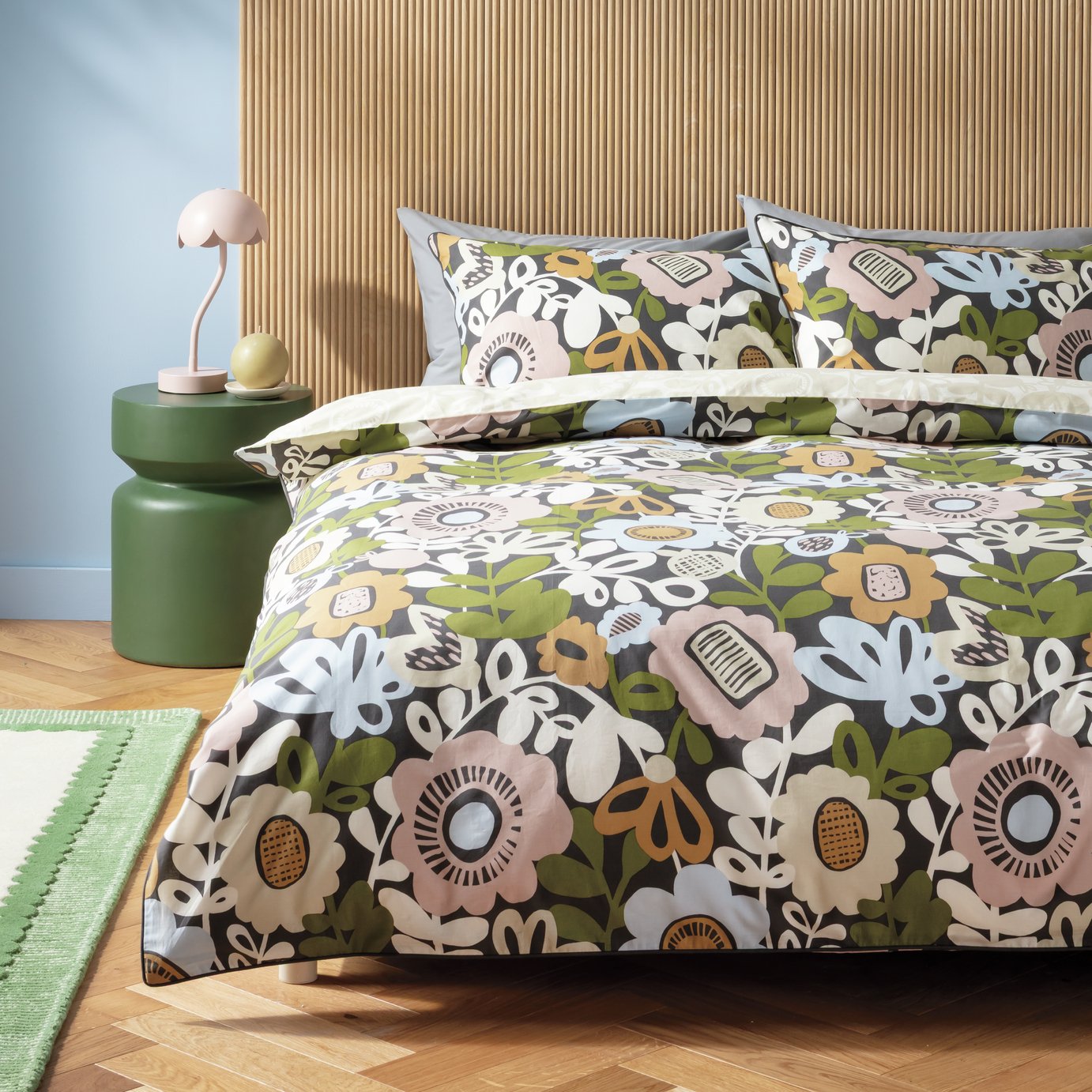 Habitat x Scion Kukkia Cotton Bedding Set - King size