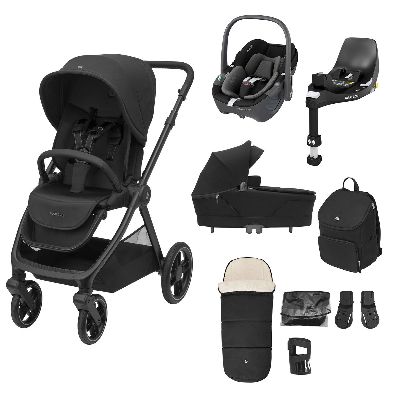 Maxi-Cosi Oxford 9-Piece Complete Bundle Travel Systems