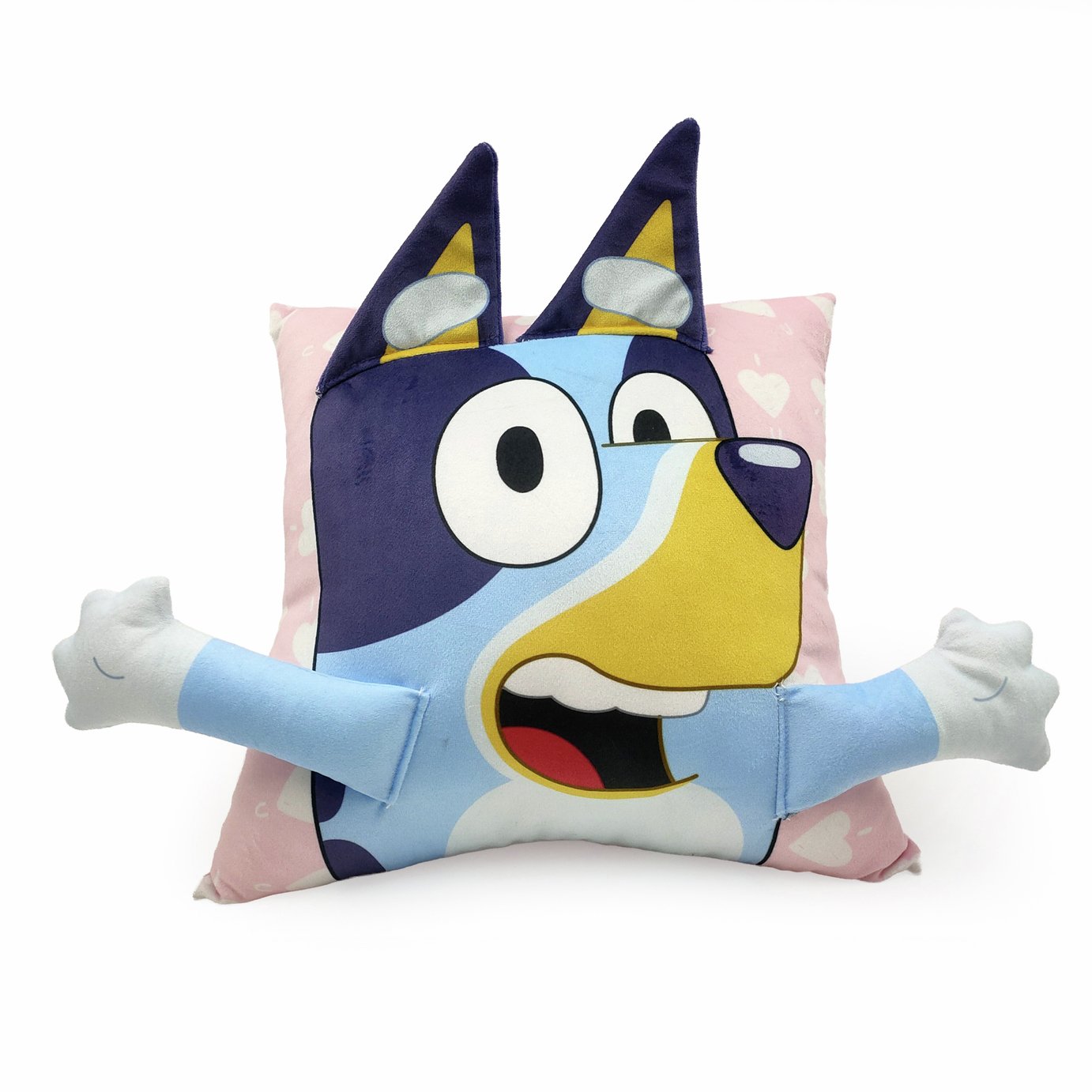 Bluey I Love You Cushion - Sky Blue - 35x35cm