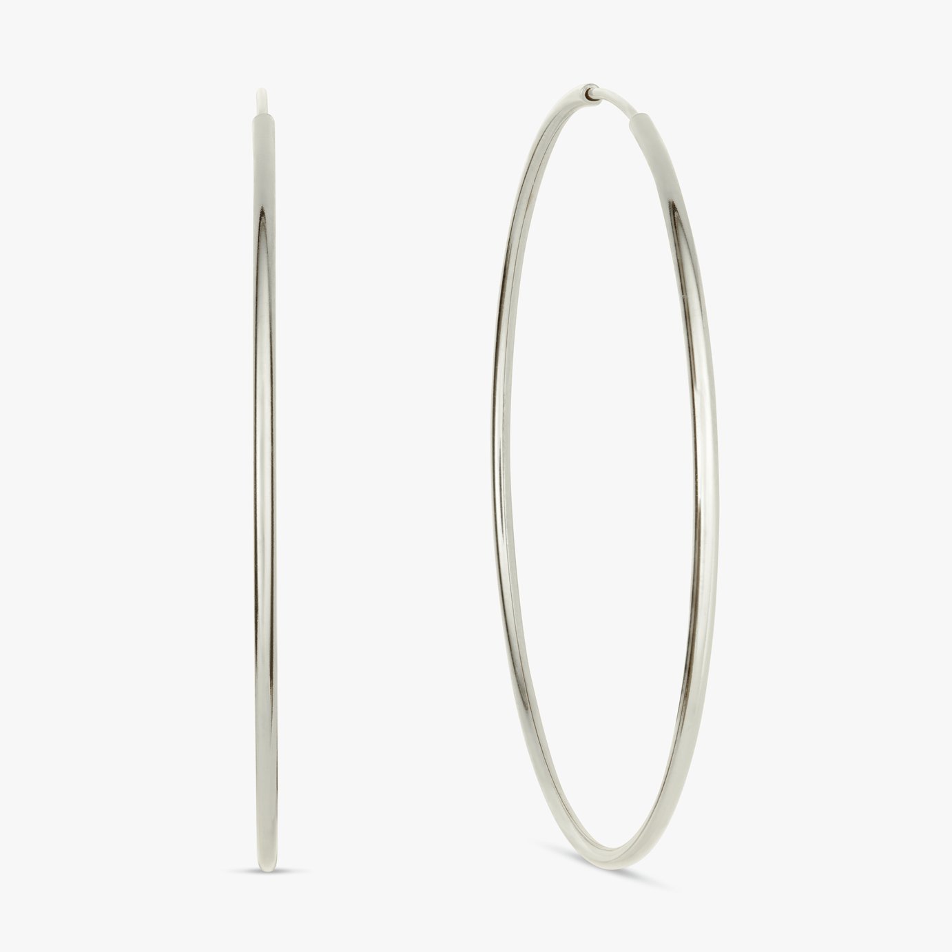 Revere Sterling Silver 45mm Sleeper Hoop Earrings
