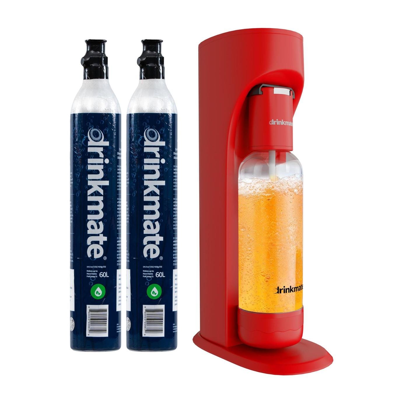 Drinkmate OmniFizz Sparkling Water Maker - Royal Red