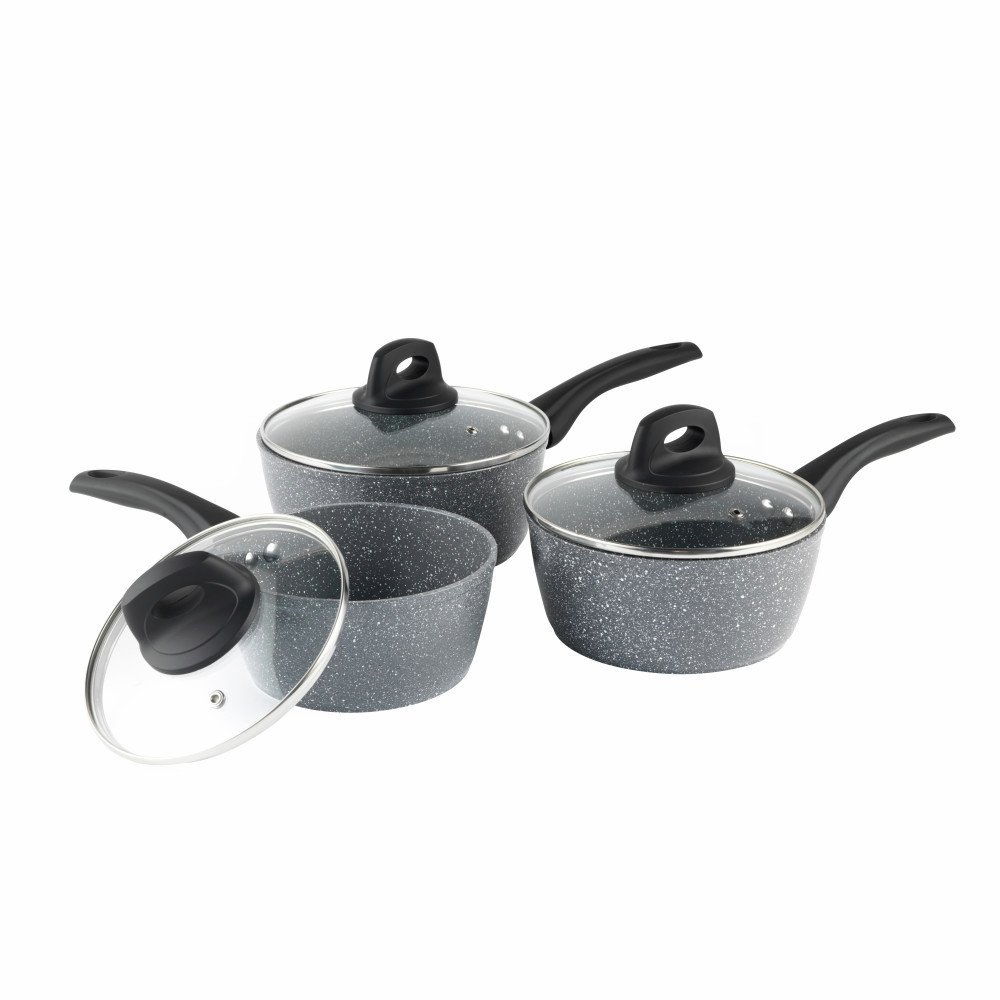 Salter Go Green 3 Piece Saucepan Set