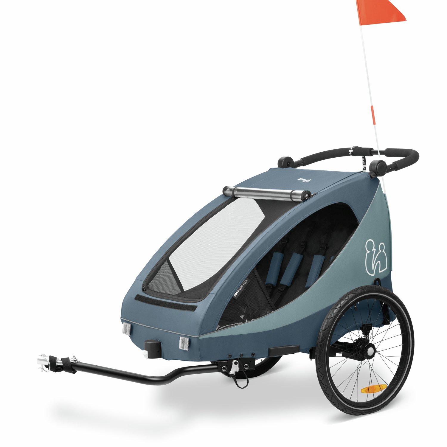 Hauck Dryk Duo Plus Bike Trailer & Pushchair - Dark Blue